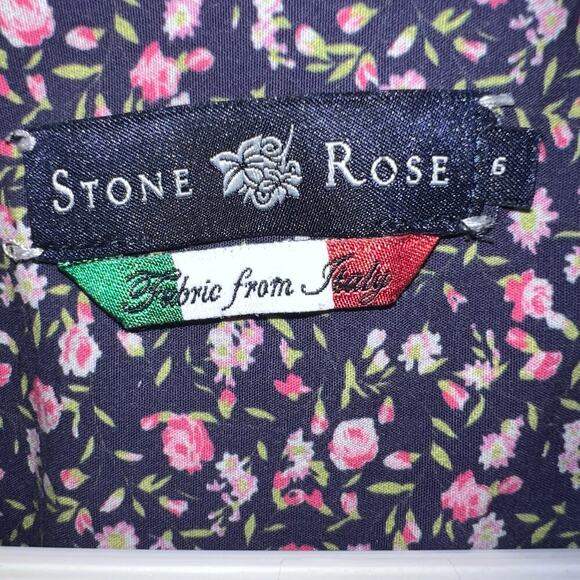 Stone Rose men lavender green plaid button front long sleeve preppy casual shirt - Picture 9 of 9